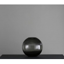透明本色灰色圆球花瓶‧上部密竖楞-y16332 立體雕塑.擺飾 立體擺飾系列 - 器皿.花器系列 / 擺件插花